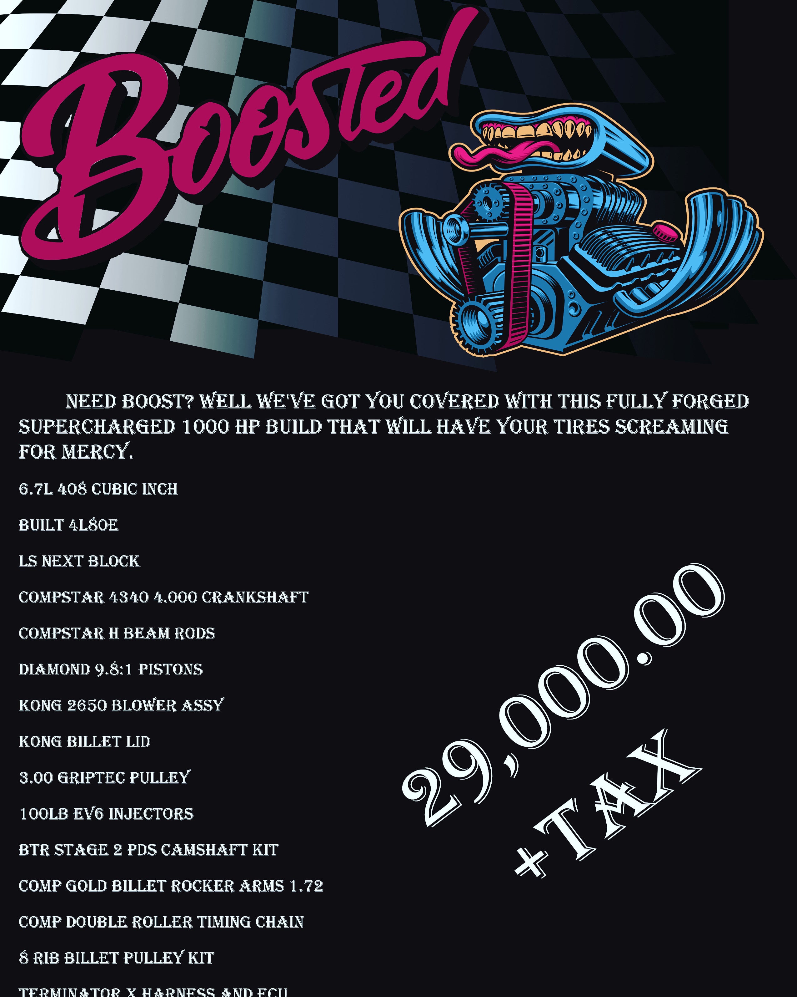 1000HP Boosted Package