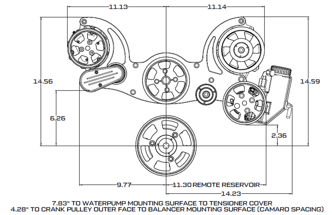 8 Rib Billet Pulley Kit Black Diamond